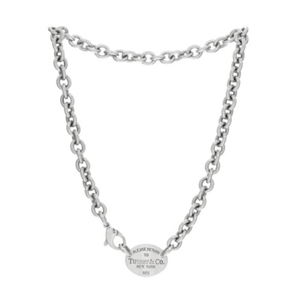 Authenticated Tiffany & Co. Return to Tiffany Oval Tag Necklace Sterling Silver - Picture 10 of 10